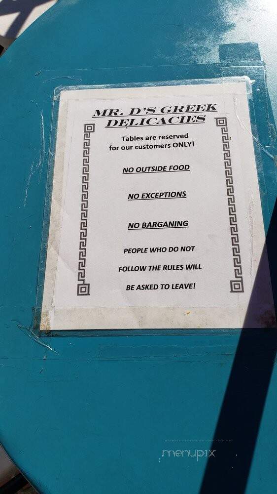 Mr D's Greek Delicacies - Seattle, WA menu_pic