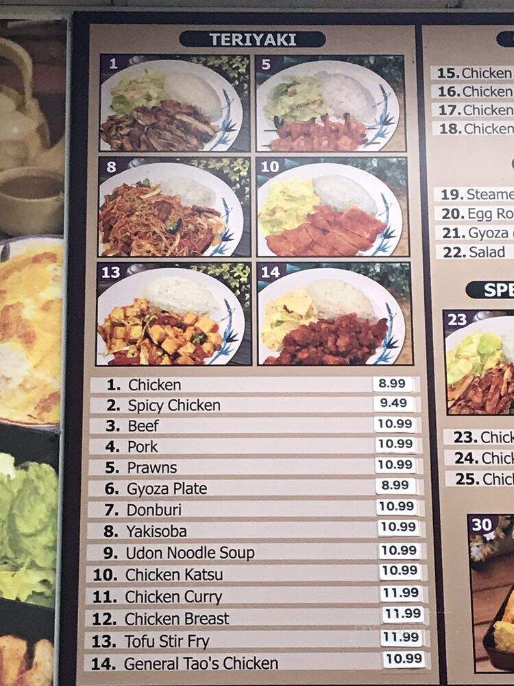 Nasai Teriyaki - Redmond, WA menu_pic