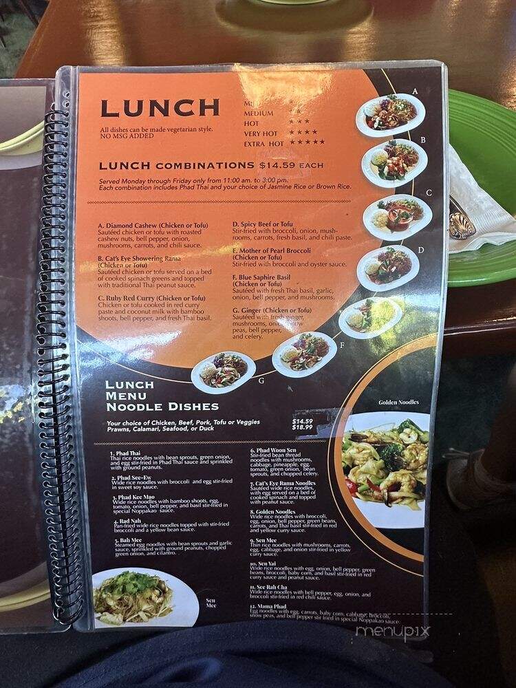 Noppakao Thai Restaurant - Kirkland, WA menu_pic