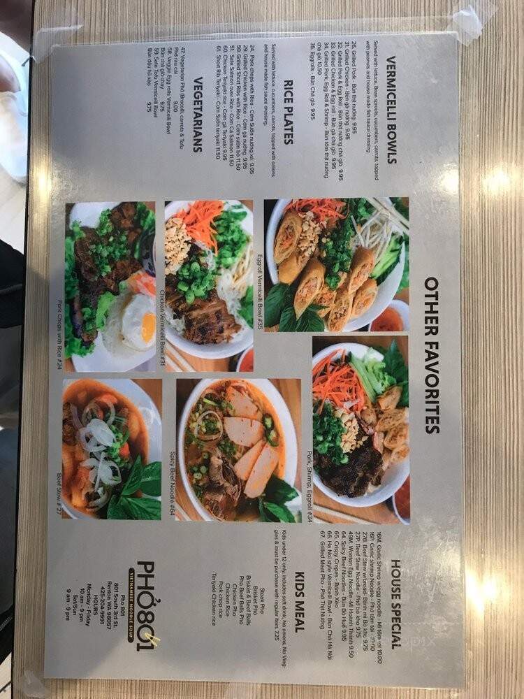 Pho Hoa Restaurant - Renton, WA menu_pic