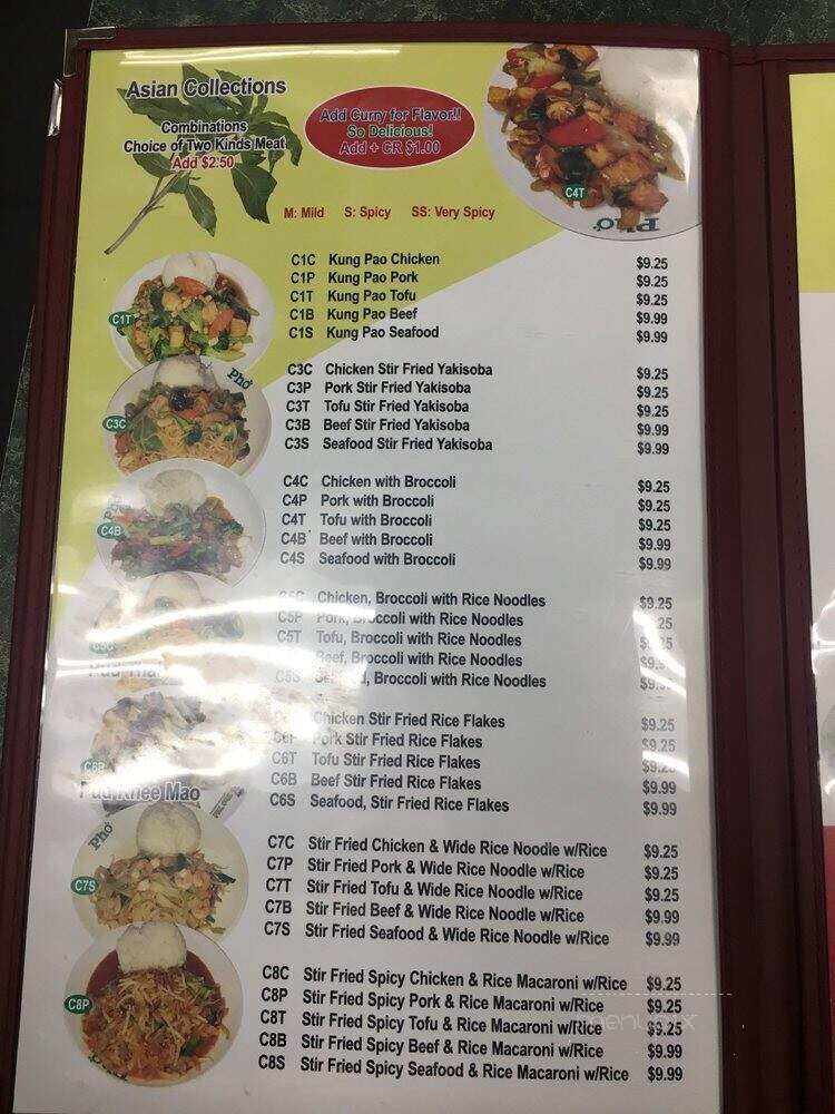 Pho Tai Restaurant - Tacoma, WA menu_pic
