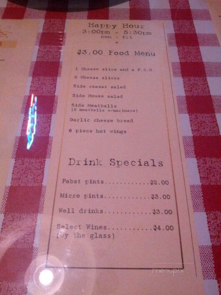 Piecora's New York Pizza - Seattle, WA menu_pic
