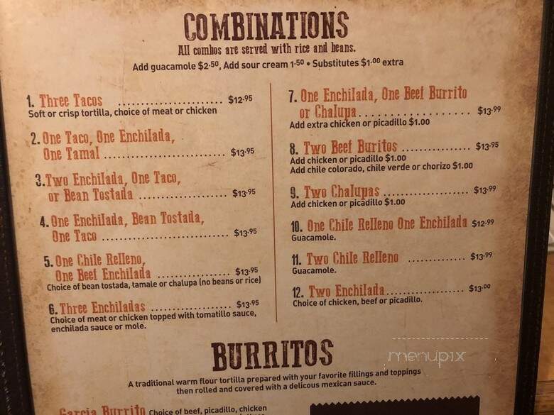 Plaza Garcia Mexican Restaurant - Kirkland, WA menu_pic