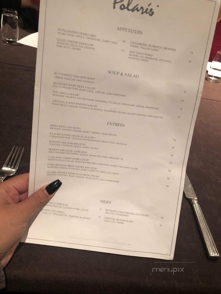 Polaris Restaurant - Bellevue, WA menu_pic