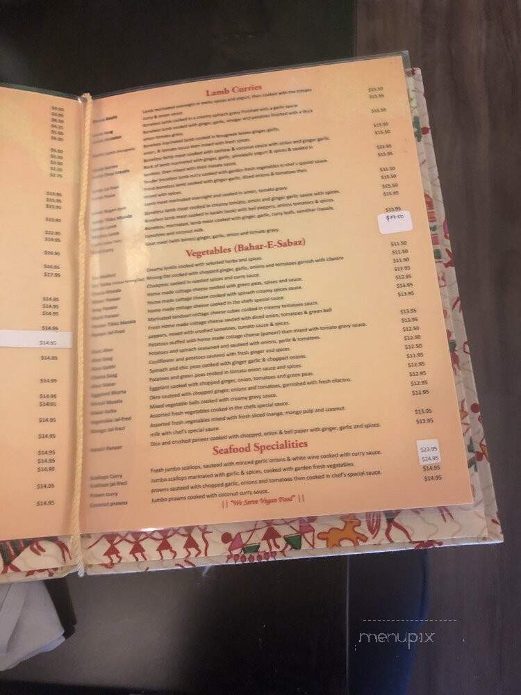 Roti Cuisine Of India - Seattle, WA menu_pic