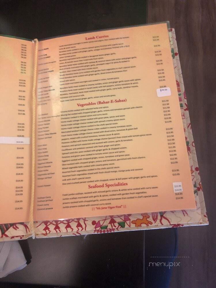Roti Cuisine Of India - Seattle, WA menu_pic