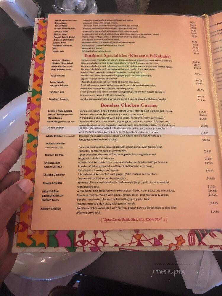 Roti Cuisine Of India - Seattle, WA menu_pic