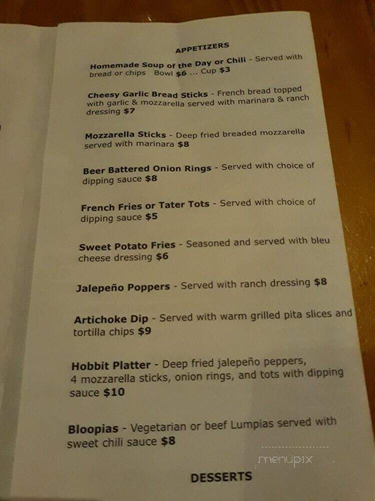 Shire Cafe - Arlington, WA menu_pic