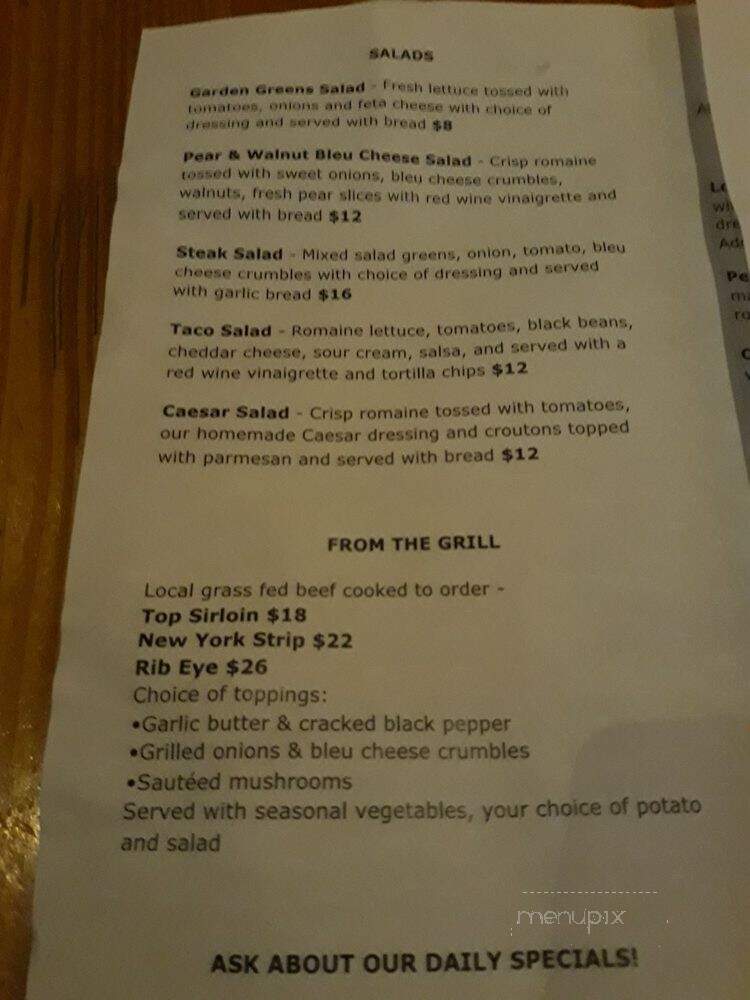 Shire Cafe - Arlington, WA menu_pic