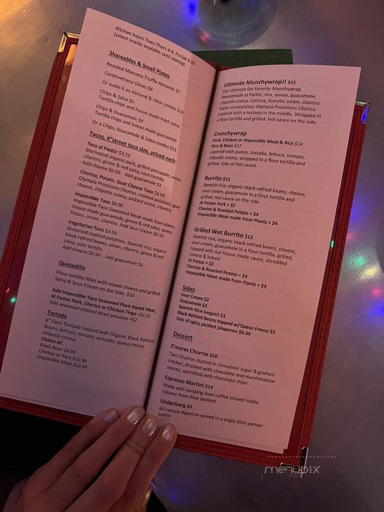 Sitting Room - Seattle, WA menu_pic