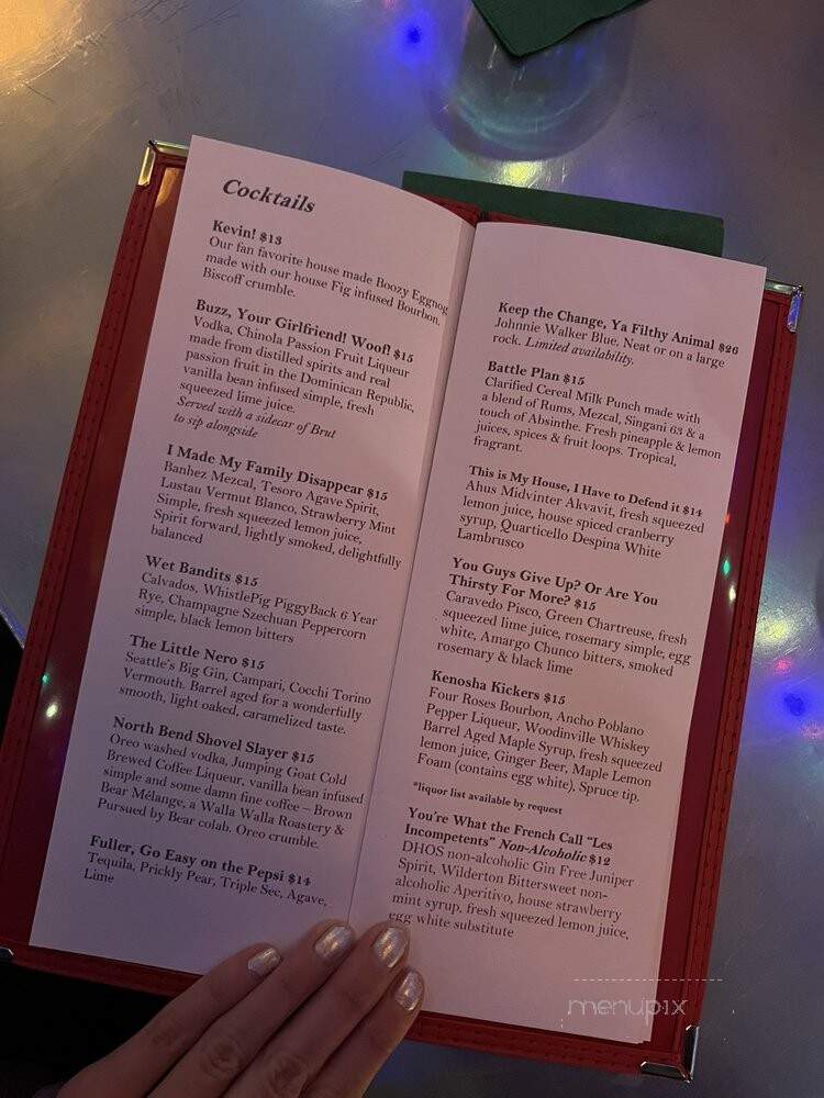Sitting Room - Seattle, WA menu_pic
