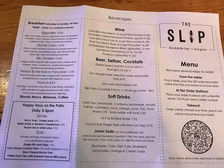 Slip - Kirkland, WA menu_pic