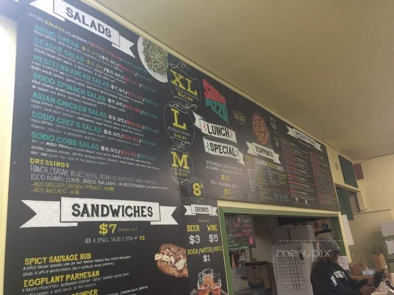 Sodo Pizza - Seattle, WA menu_pic