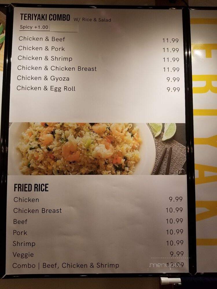 Soho Teriyaki - Kent, WA menu_pic