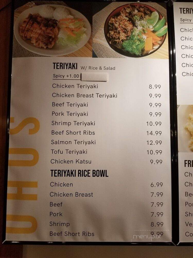 Soho Teriyaki - Kent, WA menu_pic