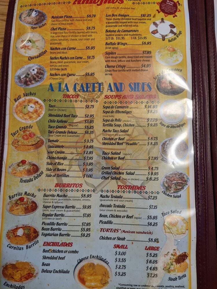 Sol De Mexico - Bellingham, WA menu_pic