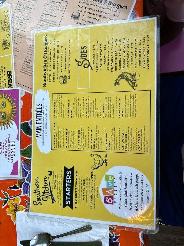 Southern Kitchen - Tacoma, WA menu_pic