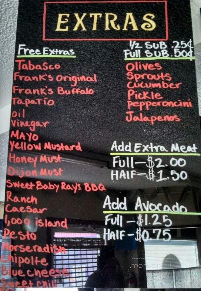 Sparky's Firehouse Subs - Spokane, WA menu_pic
