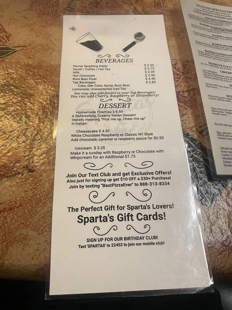 Sparta's Pizza & Spaghetti - Bothell, WA