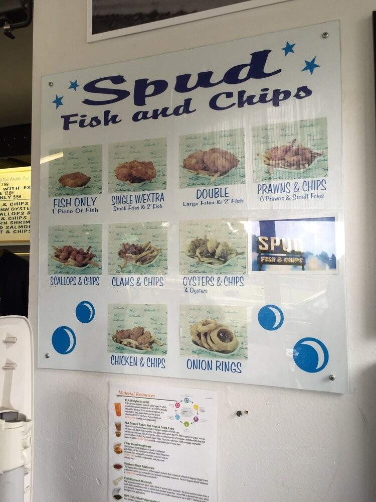 Spud Fish & Chips - Seattle, WA menu_pic