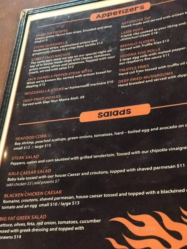 Sunfire Grill - Quincy, WA menu_pic