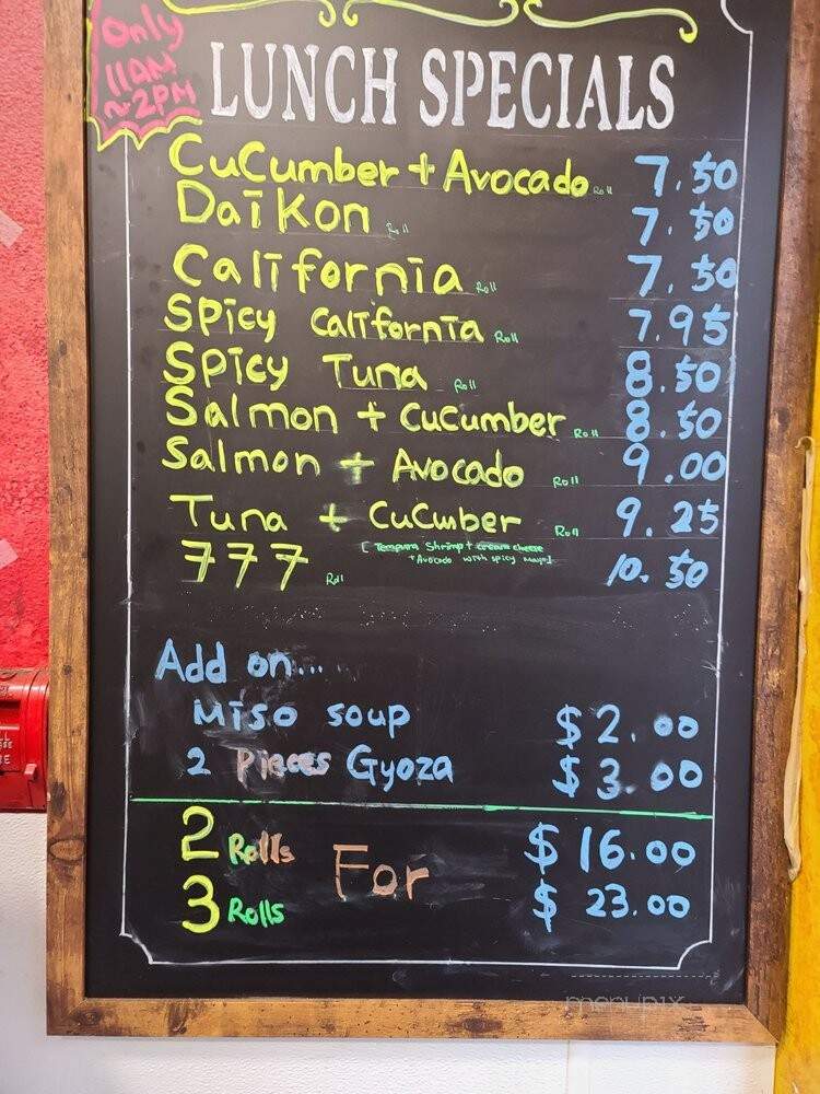 Sushi Maki - Seattle, WA menu_pic