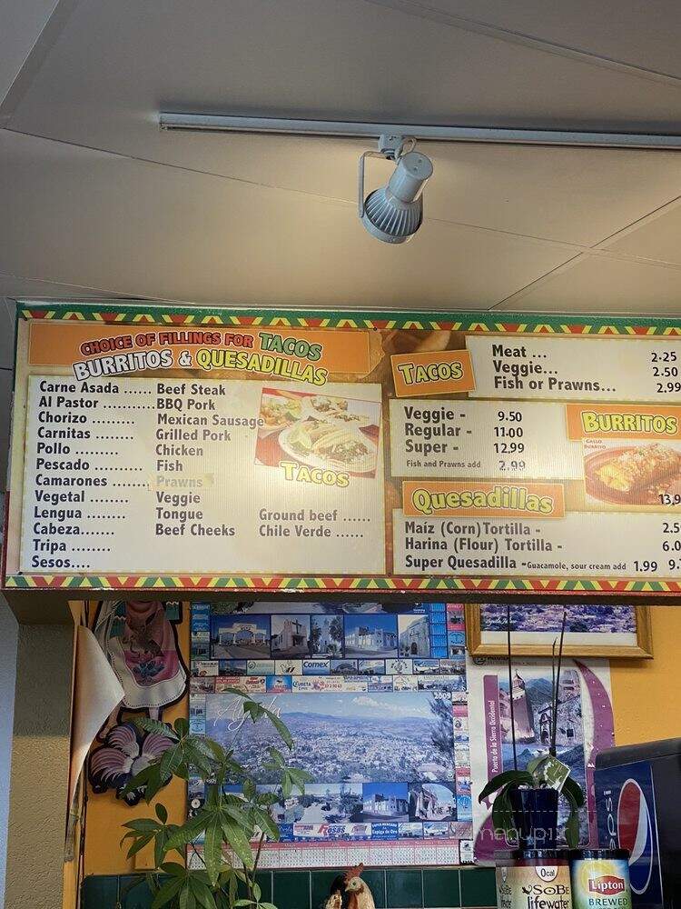Taqueria El Gallo - Redmond, WA menu_pic