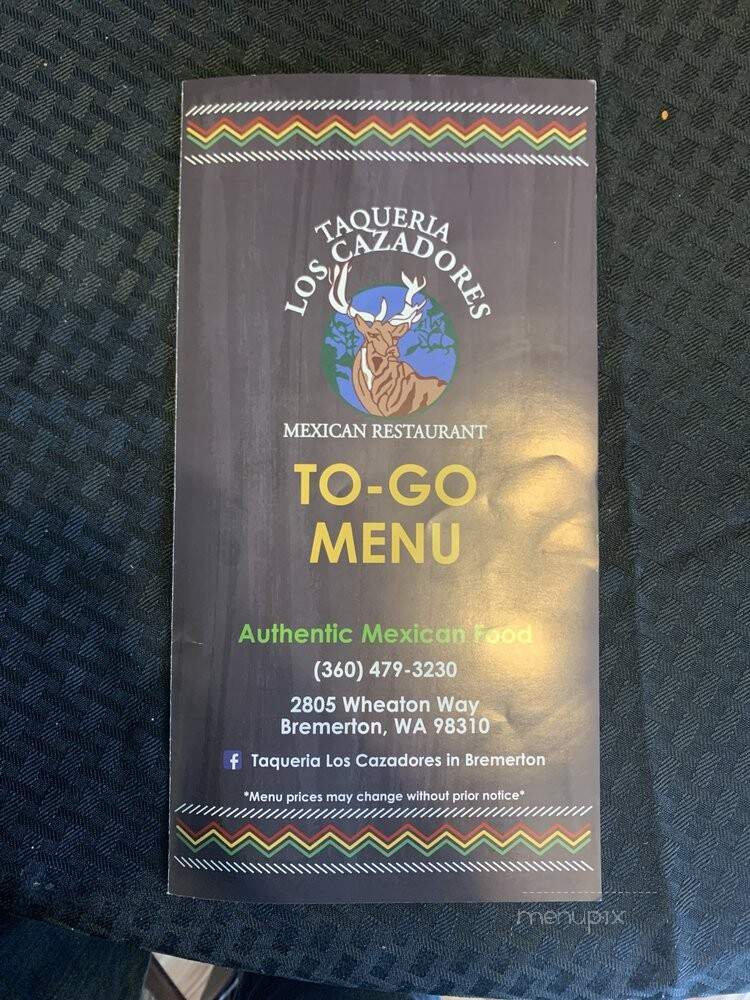 Taqueria Los Cazadores - Bremerton, WA menu_pic