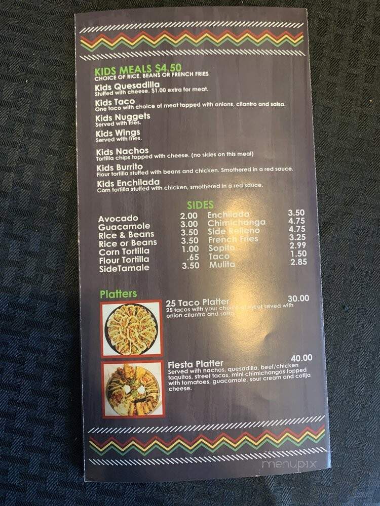 Taqueria Los Cazadores - Bremerton, WA menu_pic