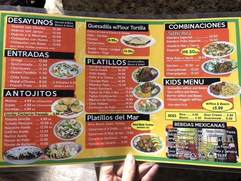Taqueria Y Carniceria Sanchez - Renton, WA menu_pic