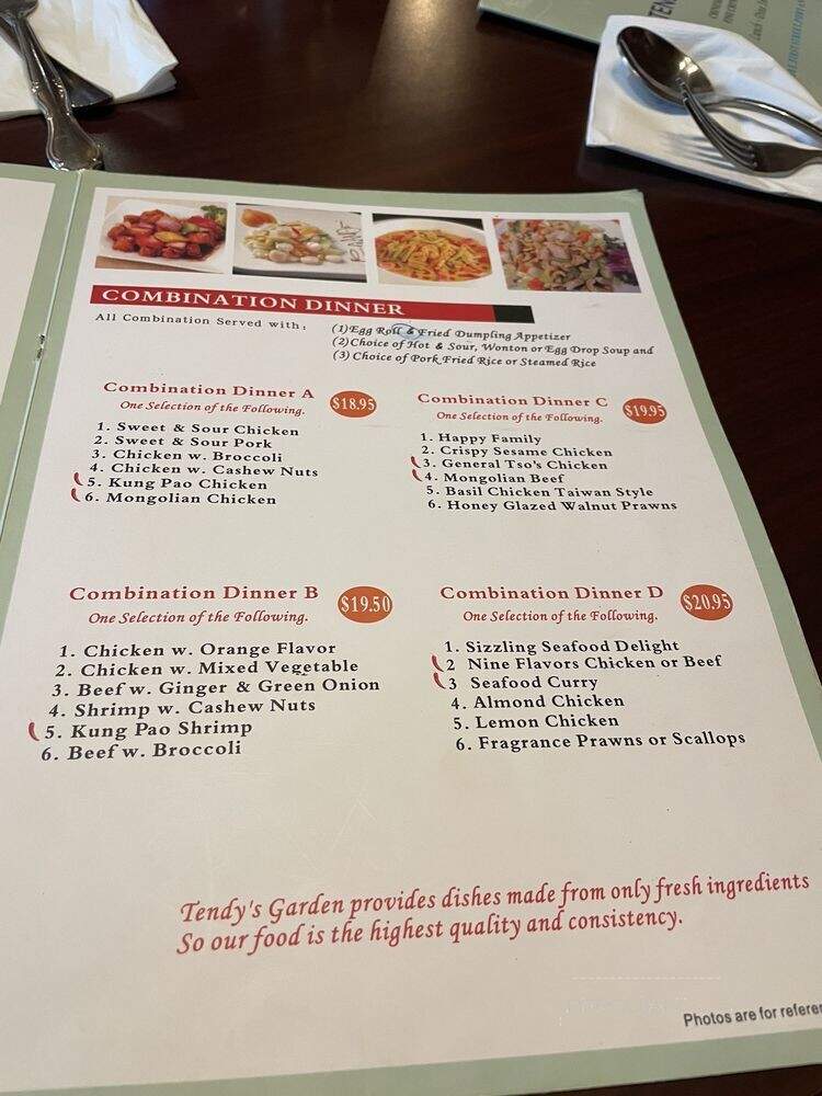 Tendy Gardens - Port Angeles, WA menu_pic