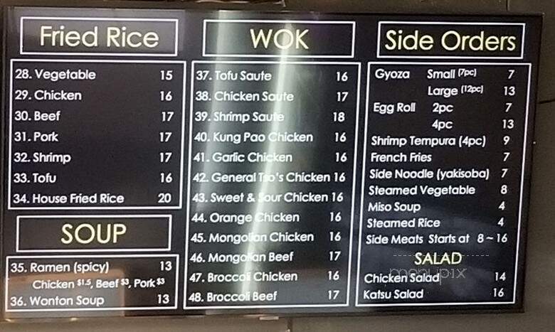 Teriyaki Madness - Seattle, WA menu_pic