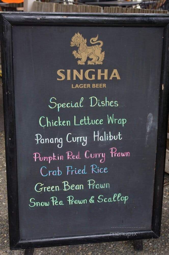 Thai Ginger - Seattle, WA menu_pic