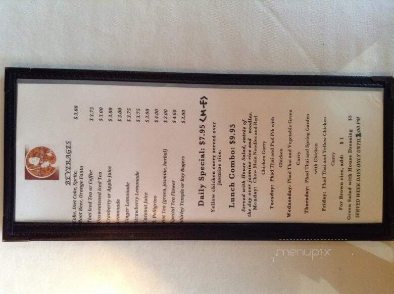 Thai Kitchen - Bellevue, WA menu_pic