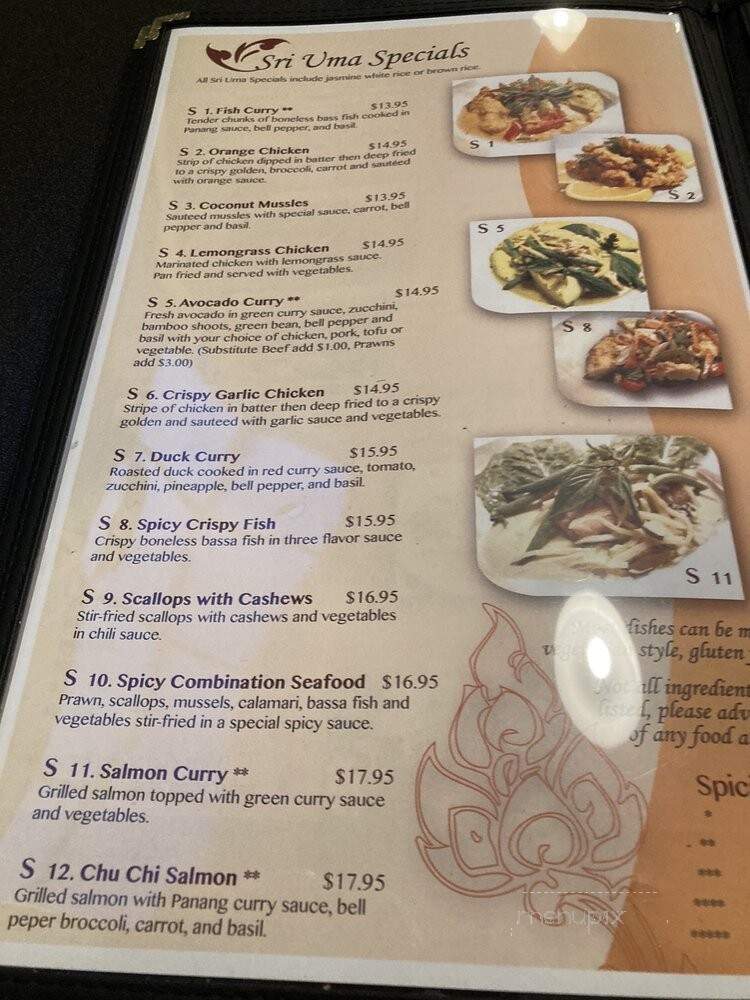Thai Kitchen Restaurant - Kenmore, WA menu_pic