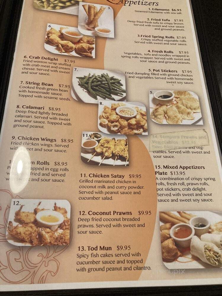 Thai Kitchen Restaurant - Kenmore, WA menu_pic