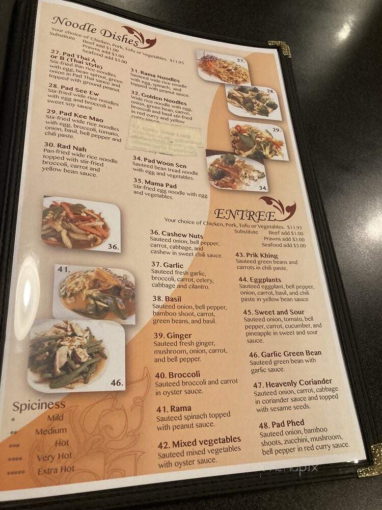 Thai Kitchen Restaurant - Kenmore, WA menu_pic