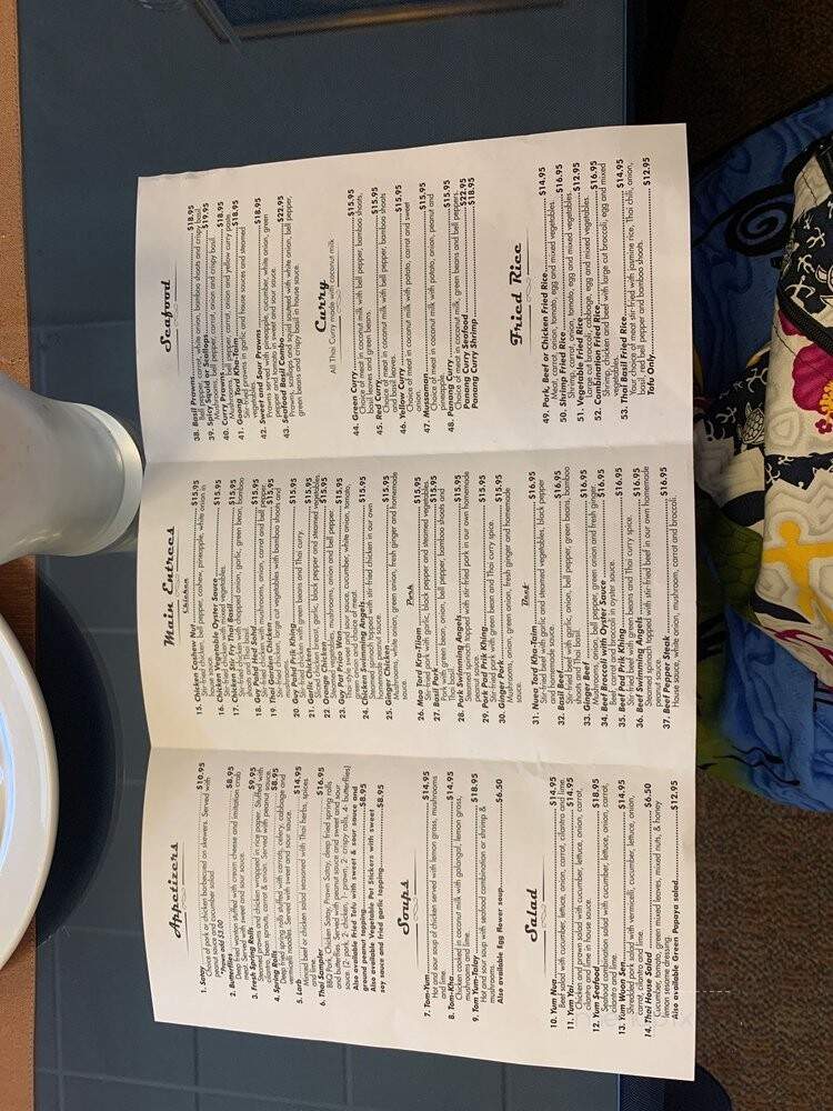 Thai Orchid - Yakima, WA menu_pic