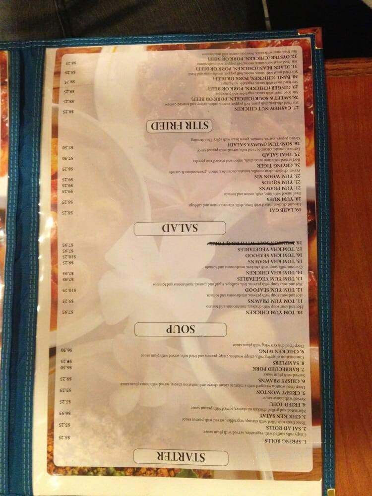 Thai Restaurant In Fife - Tacoma, WA menu_pic