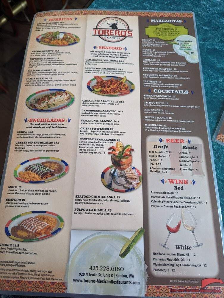 Torero's Mexican Restaurants - Renton, WA