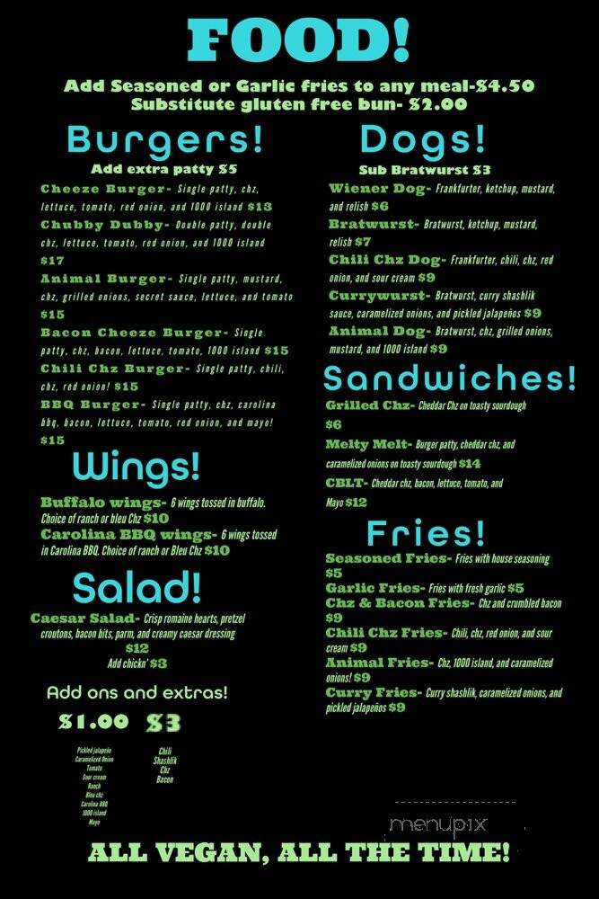 Voyeur - Olympia, WA menu_pic