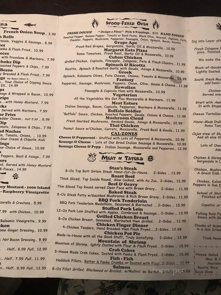 C J Maggie's - Elkins, WV menu_pic