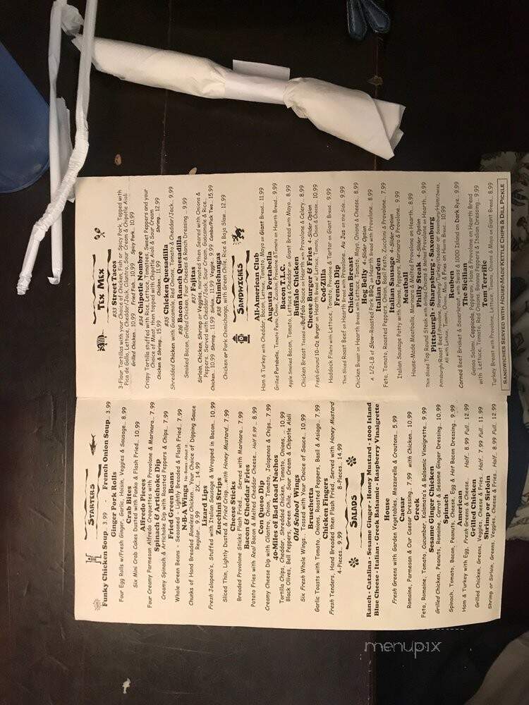 C J Maggie's - Elkins, WV menu_pic