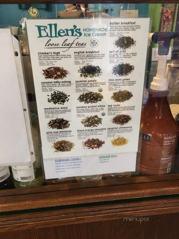 Ellen's Homemade Ice Cream - Charleston, WV menu_pic