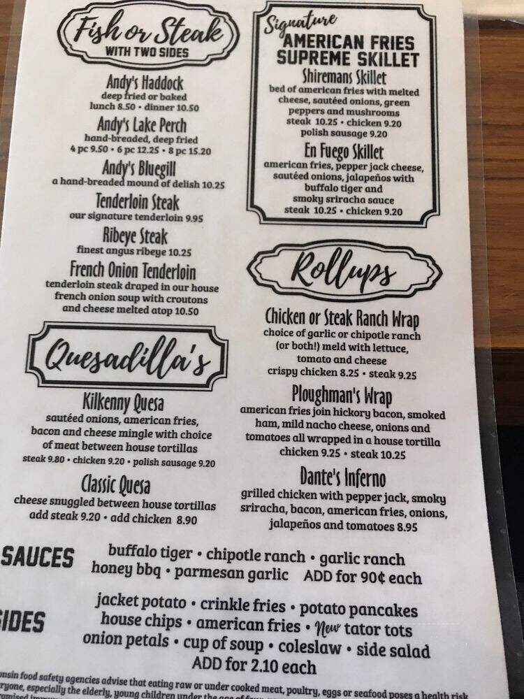 Andy's Pub & Grub - Oshkosh, WI