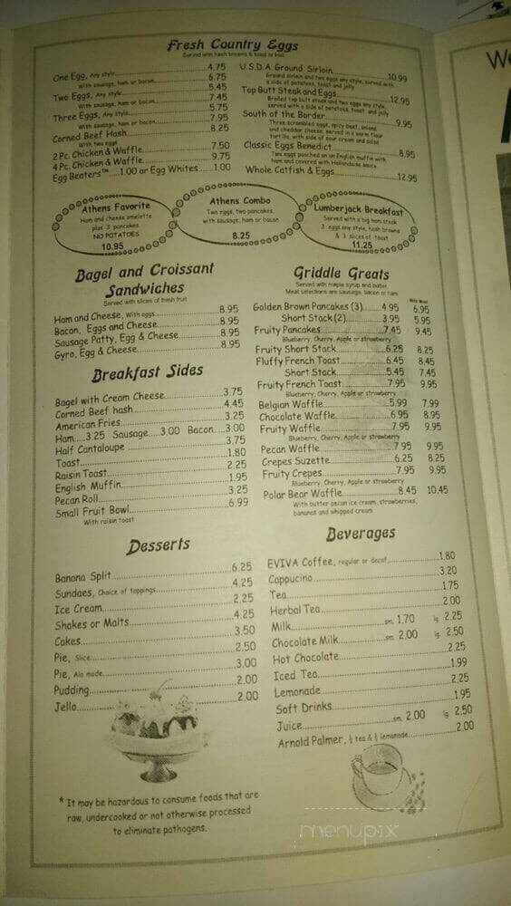 Athens Family Restaurant - Milwaukee, WI menu_pic
