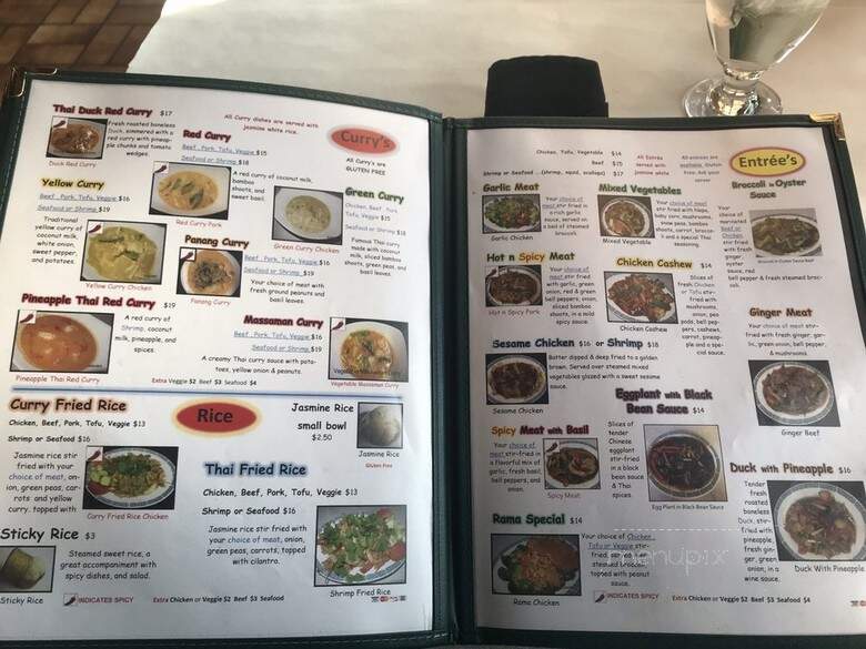 Bangkok Garden Restaurants - Green Bay, WI menu_pic