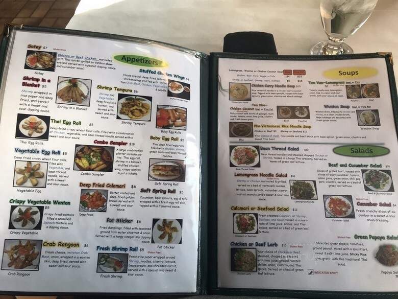 Bangkok Garden Restaurants - Green Bay, WI menu_pic