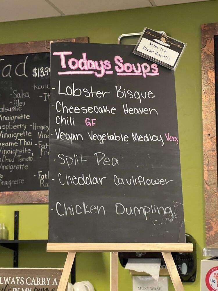 Cheesecake Heaven - Green Bay, WI menu_pic