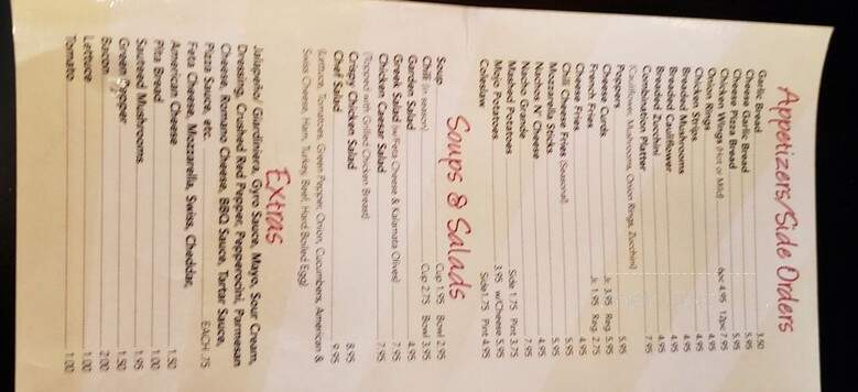 Chubbie's Pizzeria - Racine, WI menu_pic